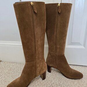 Rivecour Bottes N291 Suede Noisette Knee High Boots (sz 41/US10)